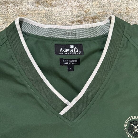 Ashworth Green Golf Windbreaker Pullover — Size M - Picture 2 of 3